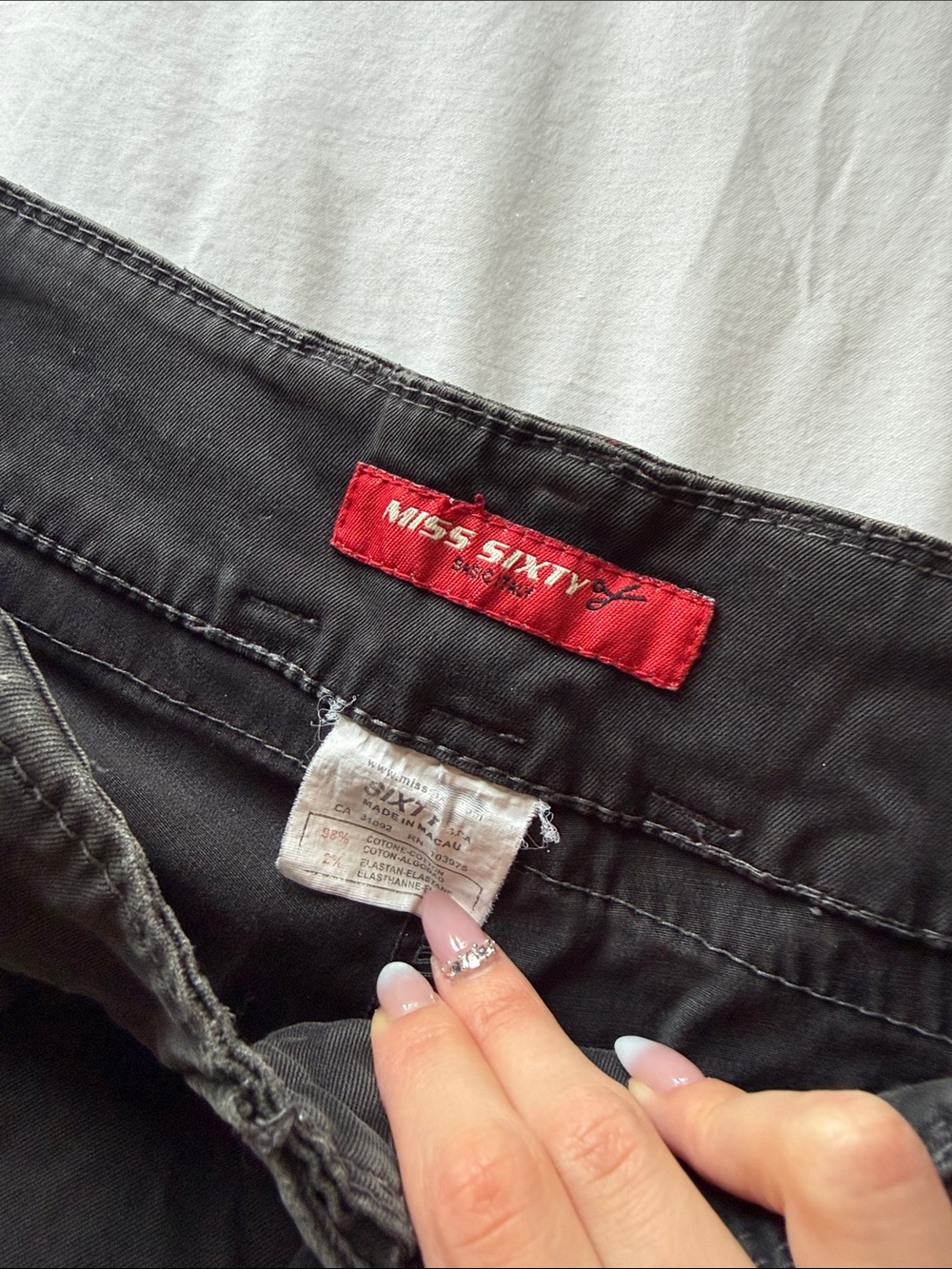 Vintage Miss Sixty Black Low-Rise Flare Pants - Picture 4 of 9
